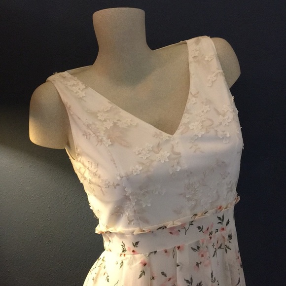 NWT Sleeveless Chiffon Floral Maxi Dress G… - Picture 7 of 8